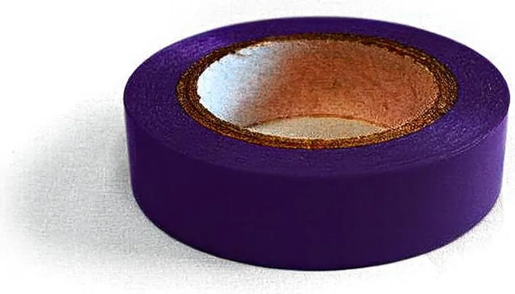 Nastro Isolante Viola Professionale 10m - PVC Autoestinguente
