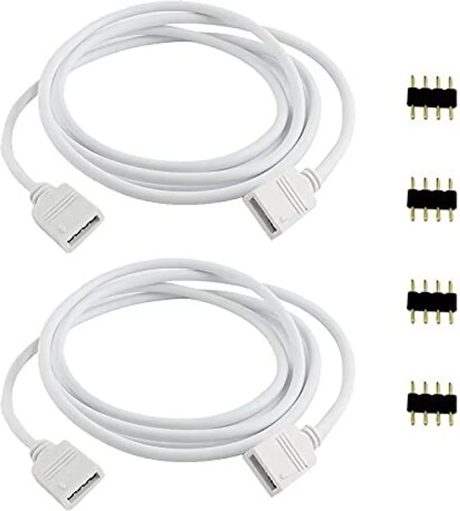 Prolunga LED RGB 4-Pin 1m AROIDFUL - Kit 2 Pezzi per Setup Gaming 5050