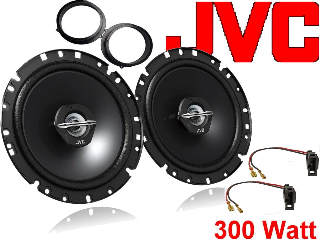JVC Lautsprecher Einbau Set Tür hinten passend für Audi A4 B8 8K 300 Watt