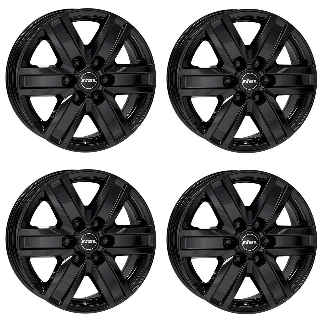 4 Rial Felgen Transporter 7.0x17 ET57 6x139 SW für HYUNDAI H-1