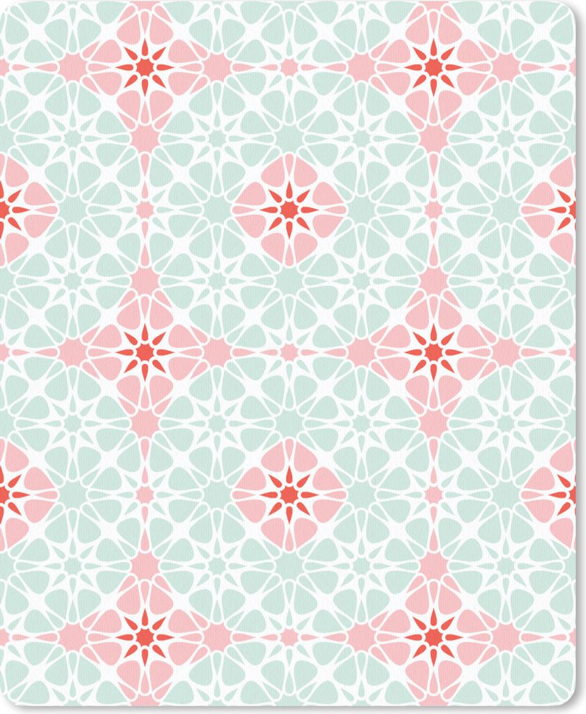 MuchoWow Mauspad Mousepad Blumen - Sterne - Winter - Design 19x23 cm - Mousepads - Maus Mat - Pad - Mausunterlage - Mauspads - Spielen