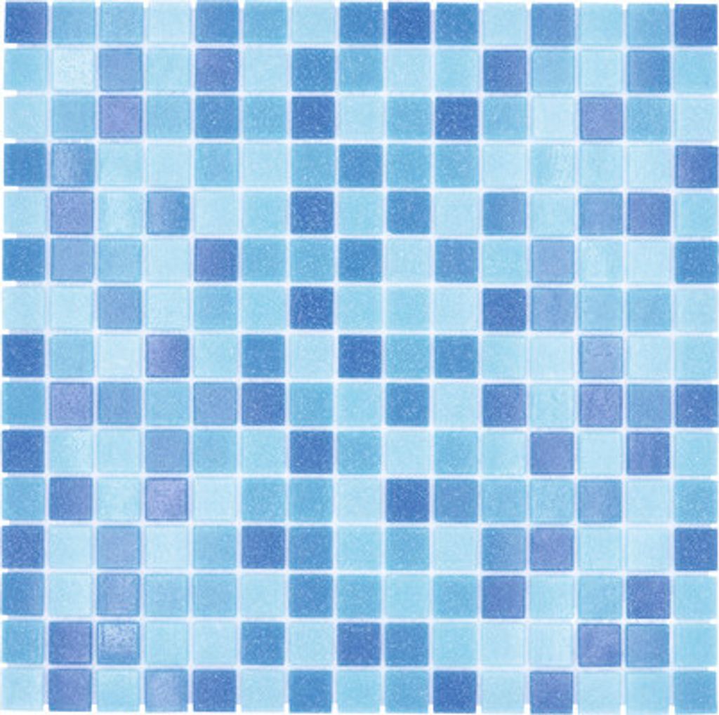 Glasmosaik GM A 339P für Poolbau blau 32,7x30,5 cm