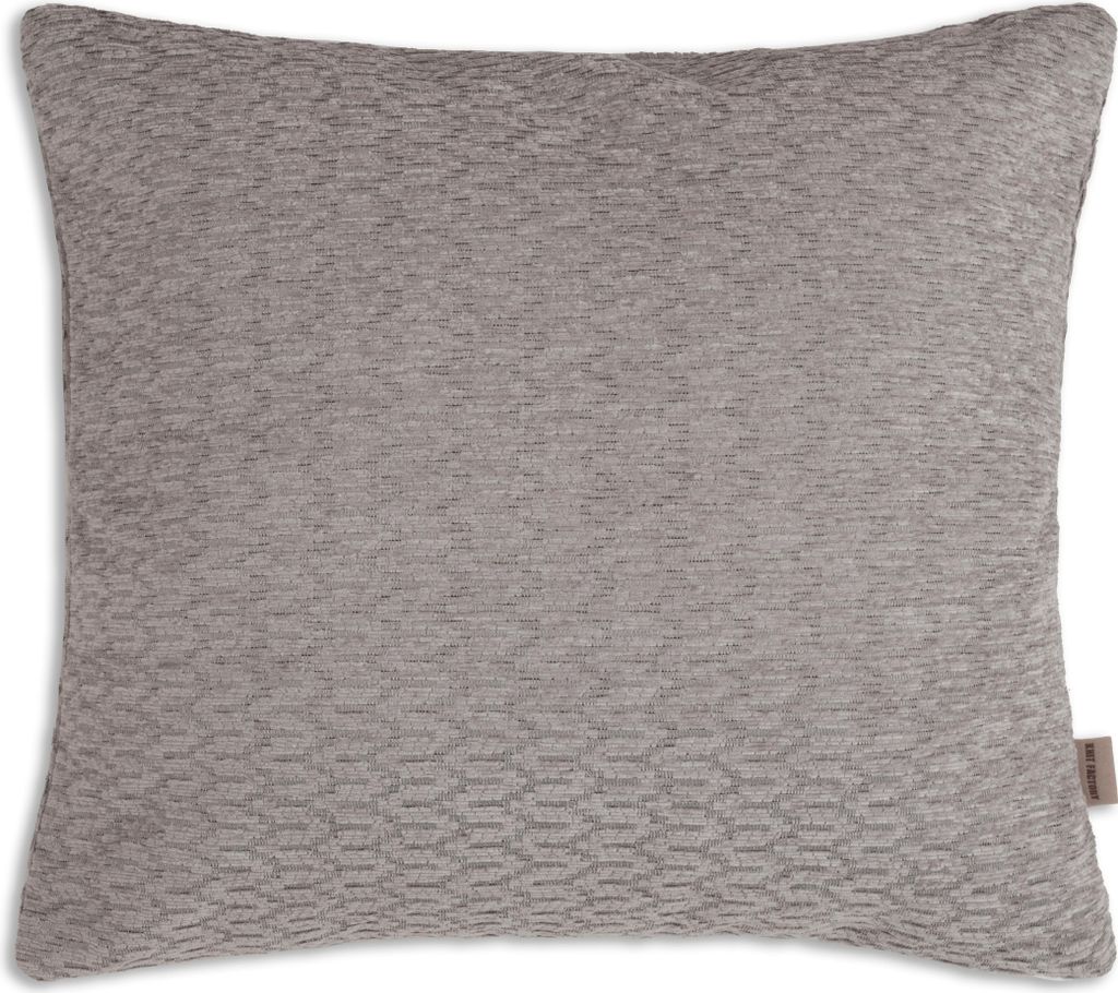 Knit Factory Evita Kissen - Taupe - 50x50 cm