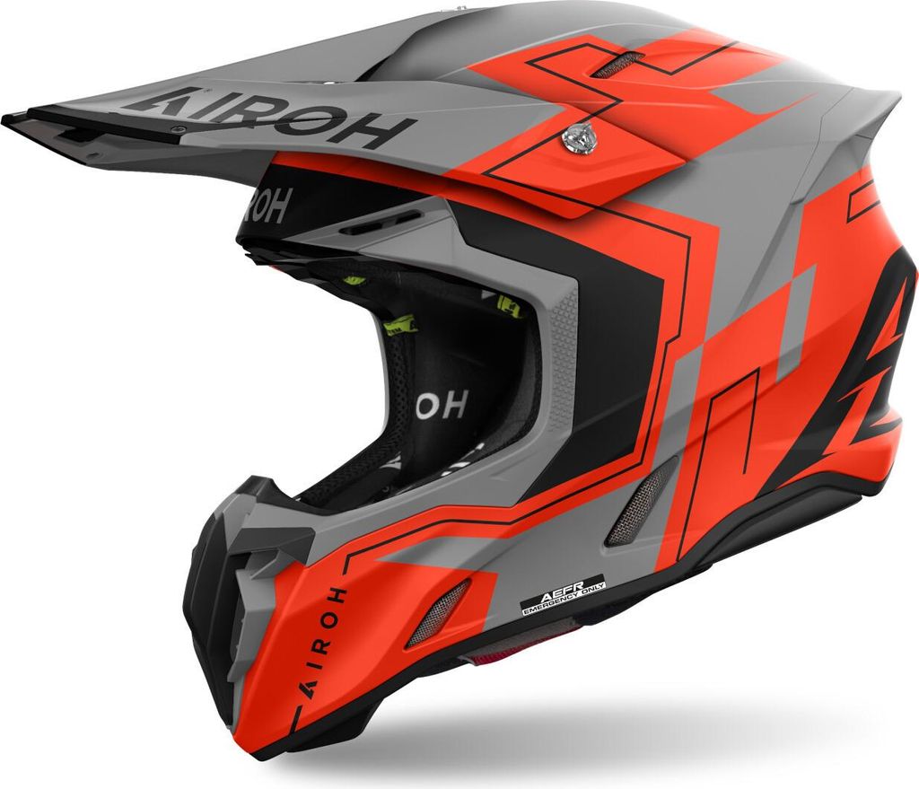 Kask motocrossowy Airoh Twist 3 Dizzy, szary Zdjęcie produktu 