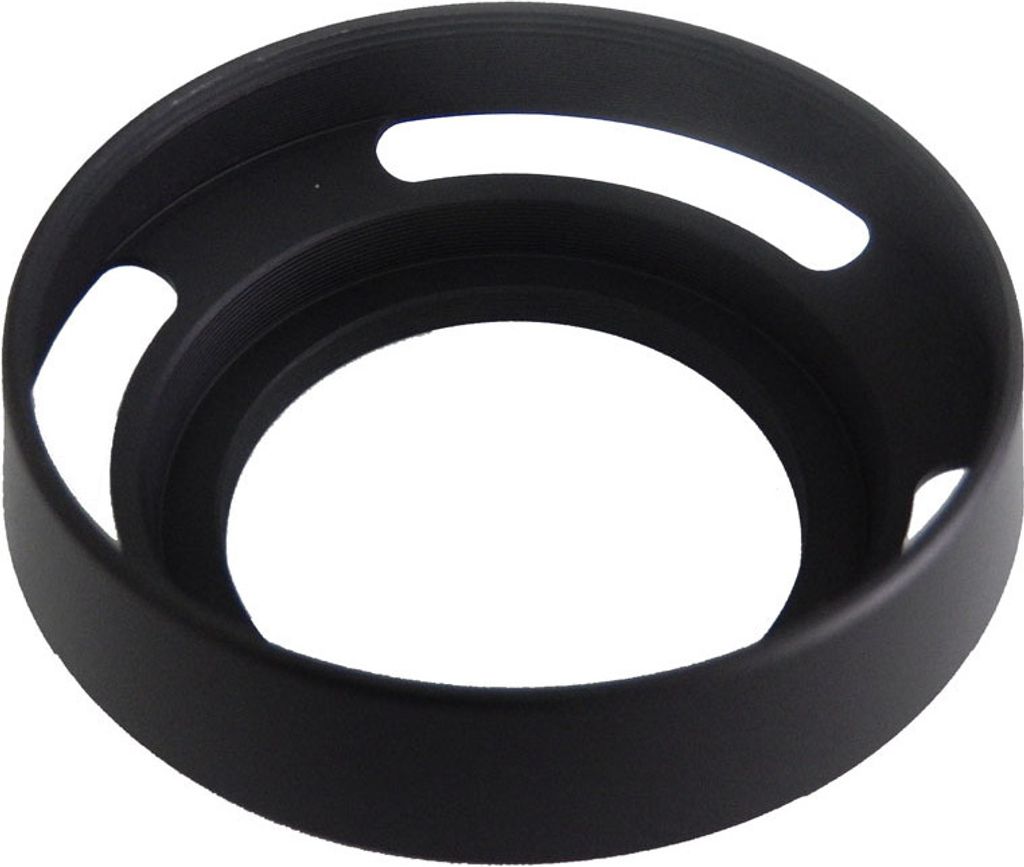 vhbw Gegenlichtblende für 37mm Objektiv, Schwarz, Metall, Rund, 5,8 cm