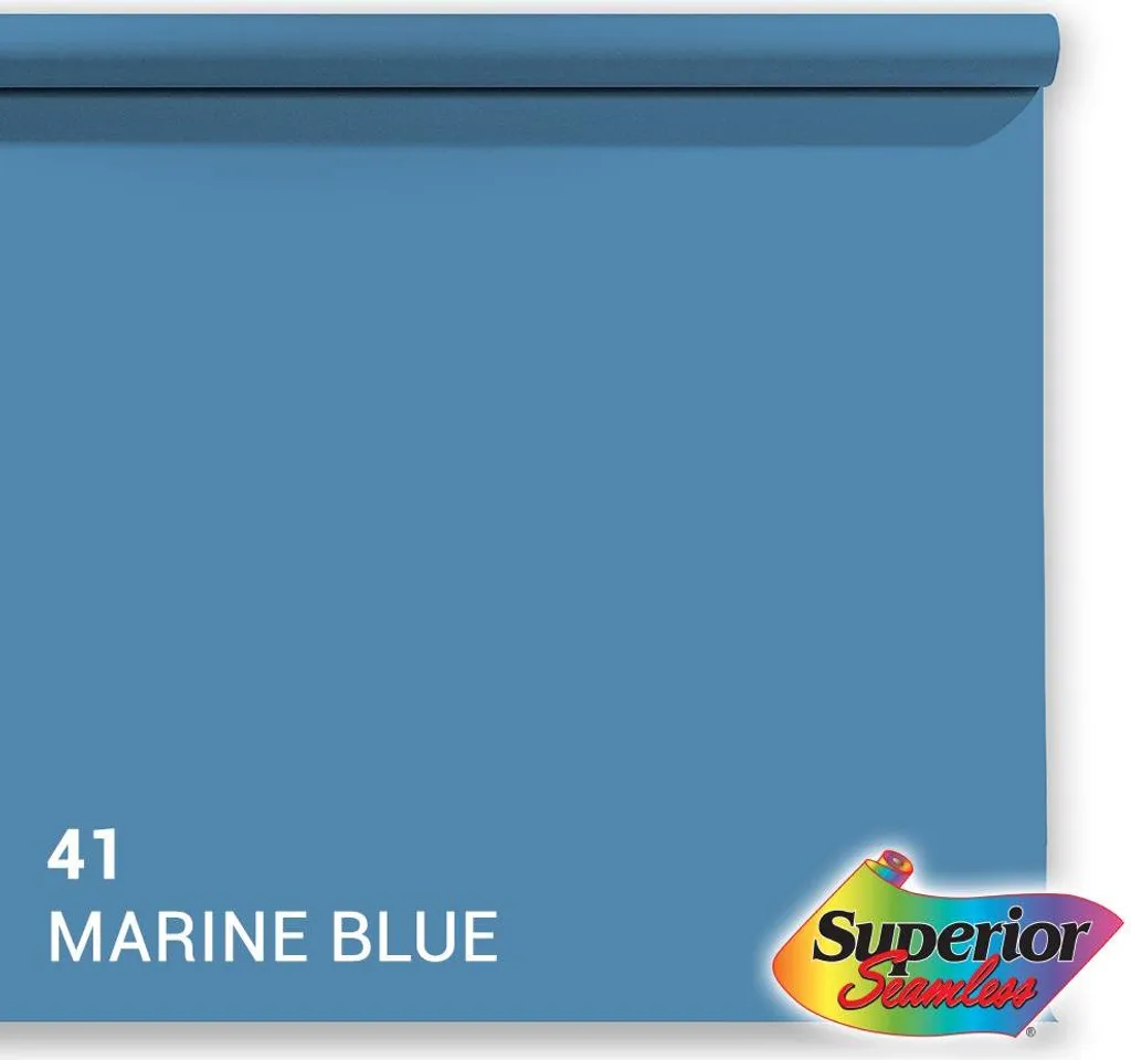 Fond Papier Marine Blue 1,35x11m pour Portrait et Shooting Produit