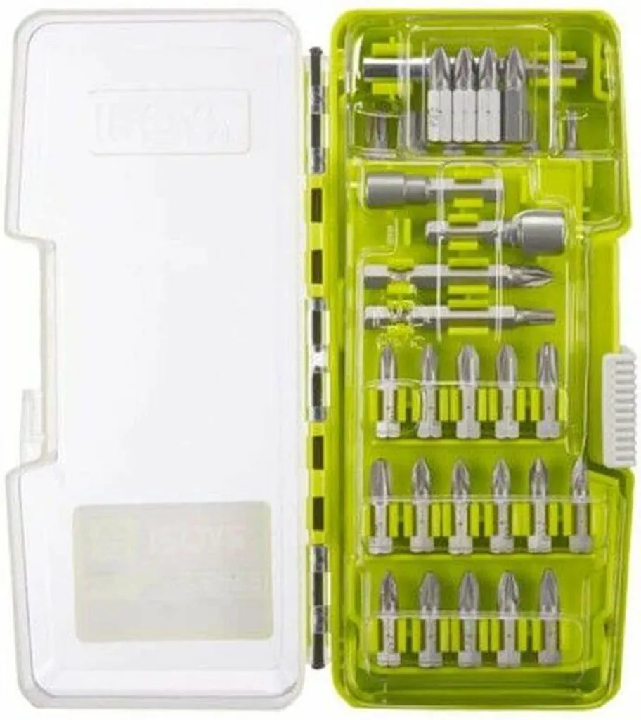 Kit d'accessoires de vissage Ryobi RAK55DK avec boîtier de 55 pièces
