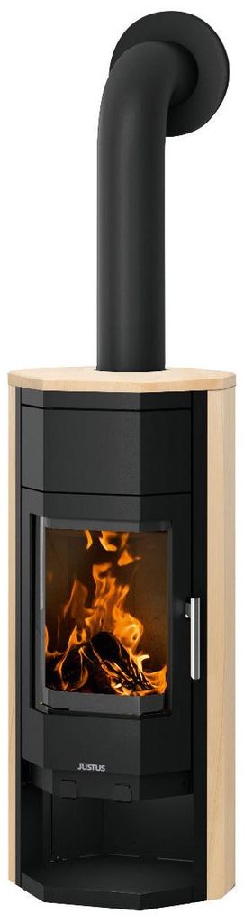 Justus | Kaminofen | Usedom 5 W+ 2.0 | 5,5 kW | Stahl Produktbild 