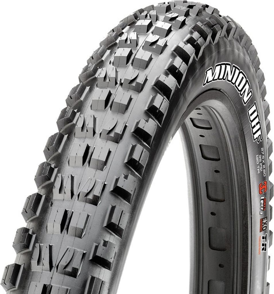 Maxxis Reifen Minion DHF+ TLR faltbar 27.5x2.80' 71-584 schw EXO+ 3C MaxxTerra, schwarz