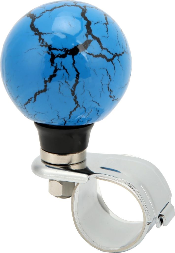 Lenkradspinner Knopf Kraftwende Aid Ball Donnerstil für Autos LKW Traktorbootblau