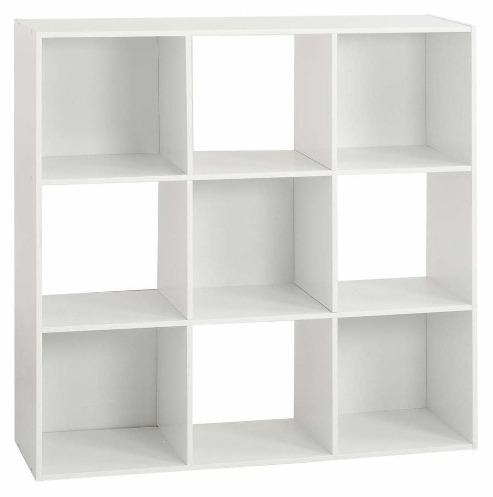Etagère décorative, étagère, blanche, 9 compartiments, Image du produit 