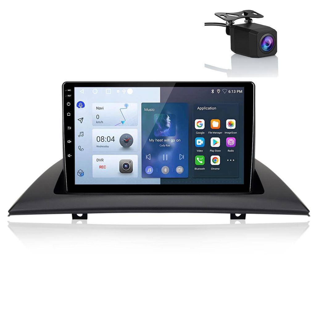 9‘’Andriod auto carplay autoradios Android13 1+32G WIFI GPS Navi DAB SWC BT USB Für BMW X3 E83 2004-2012 RDS DSP FM kamera
