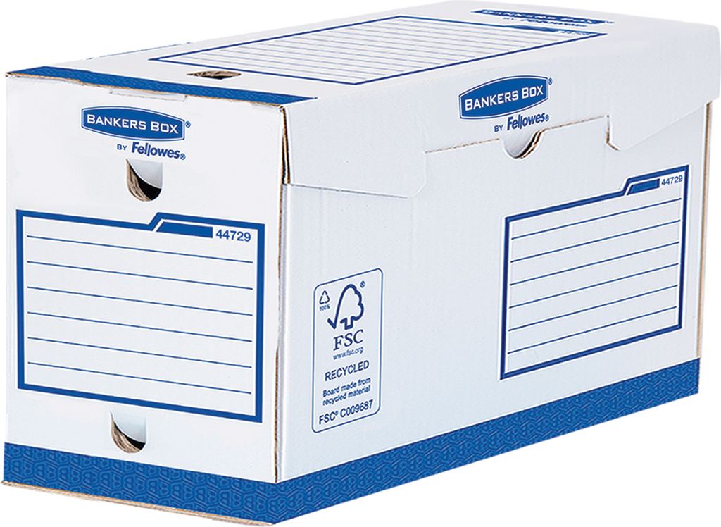 BankersBox Archivschachtel A4+ B:200mm weiß/blau 20PK