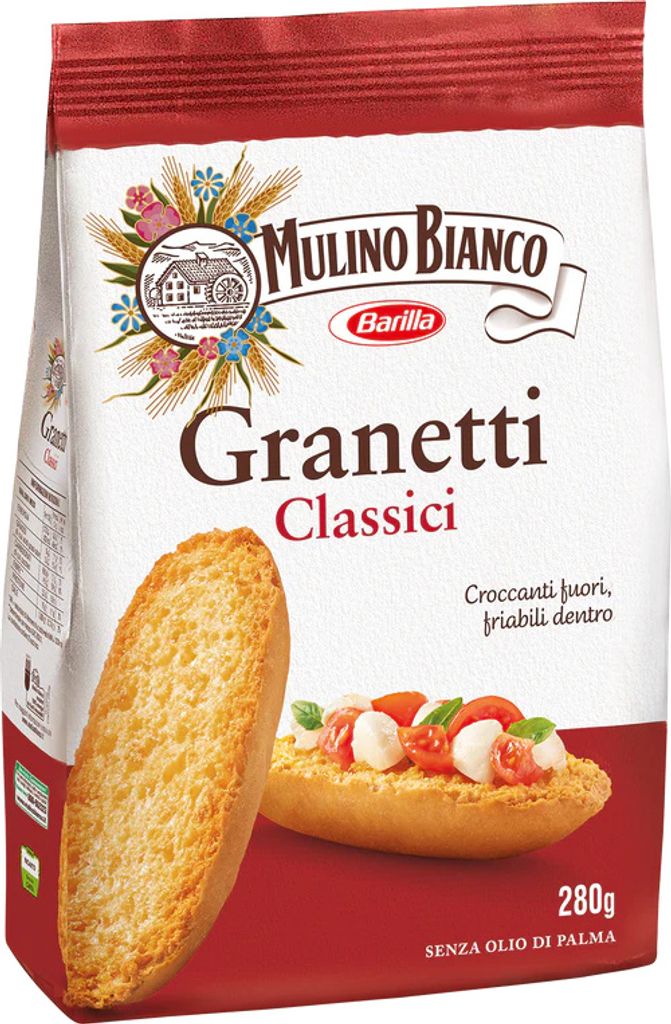 A bag of Mulino Bianco Granetti Classici.
