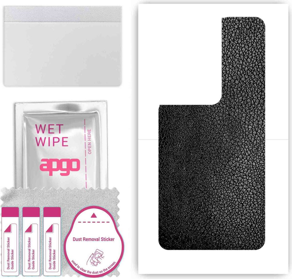 apgo Rückseite Schutzfolie, Skin, kompatibel mit Oppo Reno8 Pro 5G, Hinten Displayschutzfolie aus Vinylfolie, kratzfest, einfache Montage - Schwar...