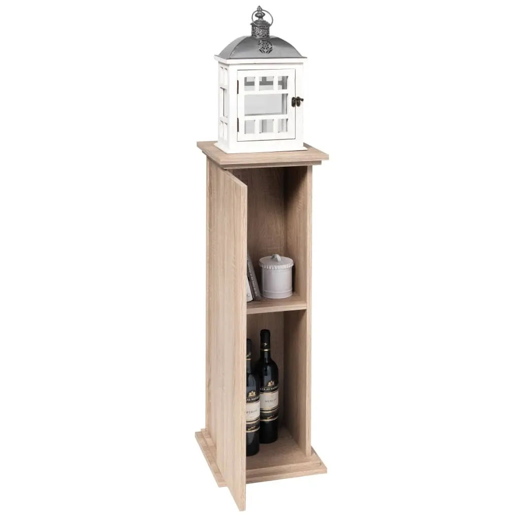 Tavolino da Salotto FMD 88,5 cm Rovere Marrone - Design Minimal con Anta