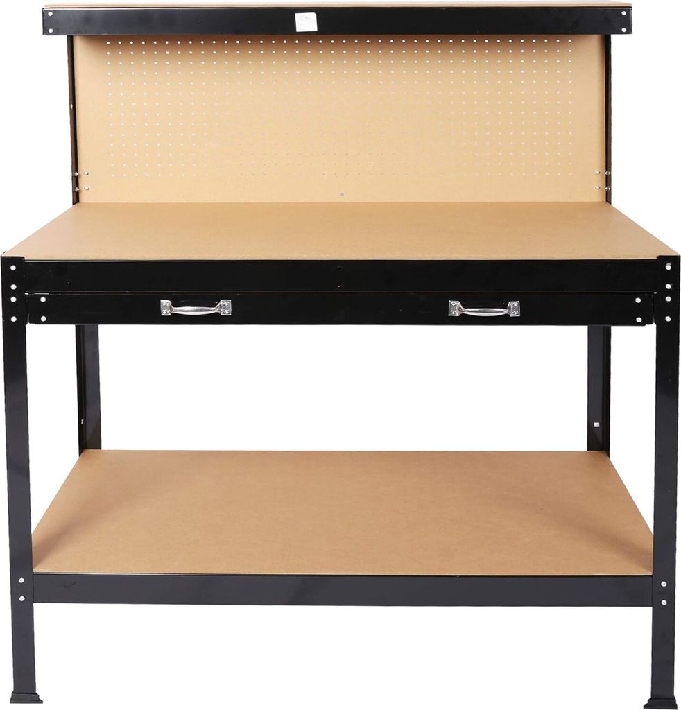 LUXTOM | Pracovní stůl, 120x60x150 s perforovanou stěnou, Obrázek produktu 