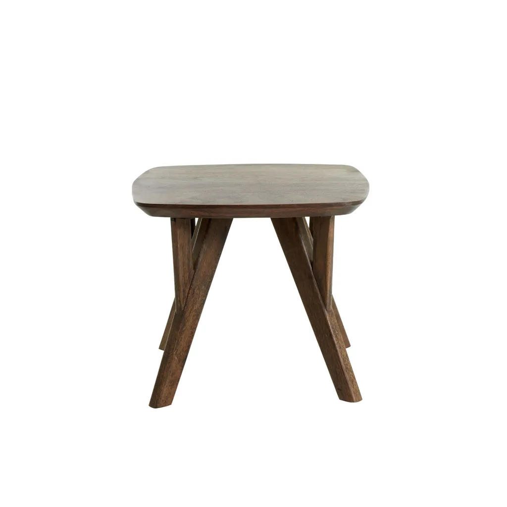 Petite table bois acacia stable et durable pour petits espaces 44cm - 2