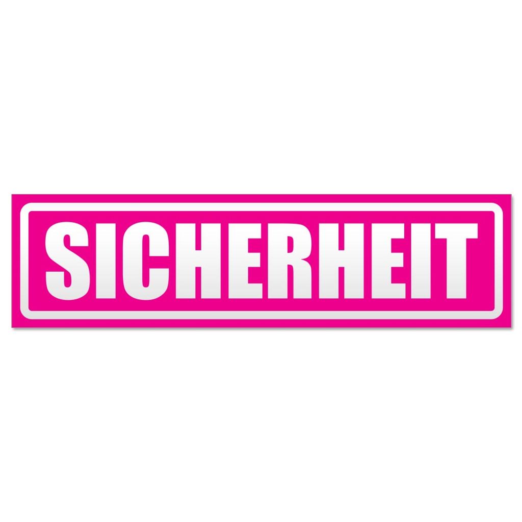 Sicherheit Security invertiert Magnetschild Schild magnetisch