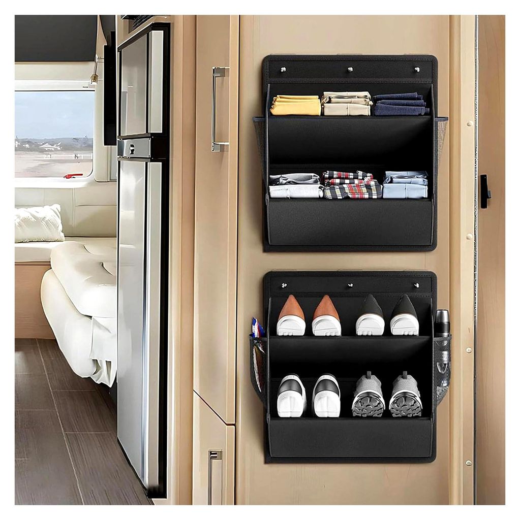 Schuhhalter für Wohnmobile, platzsparend Tür Schuhhalter Schuh Organizer Hängend Tür Schuhaufbewahrung Aufbewahrungsregal für Schuhen für Woh...