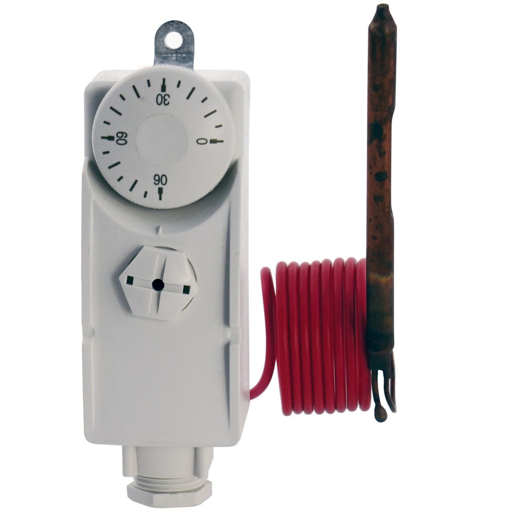 Termostato a parete WPR-90GC da 0 a 90°C con capillare da 1 Immagine del prodotto 