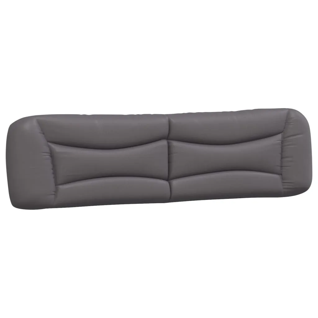 Cuscino per Testiera Letto 200cm Hvar Grigio in Similpelle Lavabile