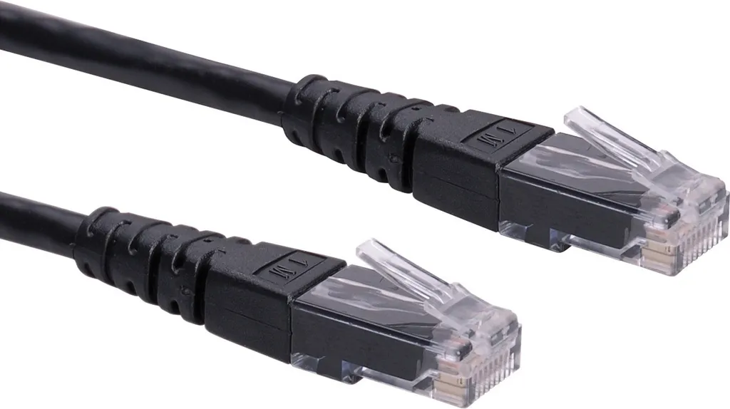 Cavo Ethernet 5m Nero ROLINE 21.15.1565 | Setup Pulito Cat.6 UTP