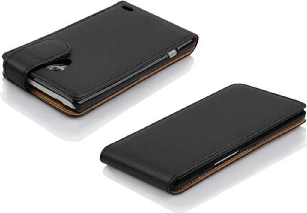 Cadorabo custodia protettiva per LG L70 (1a SIM) cover in nero flip case custodia per cellulare cover in Similcuoio