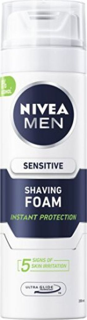 Nivea Men Sensitive pianka do golenia 200ml Zdjęcie produktu