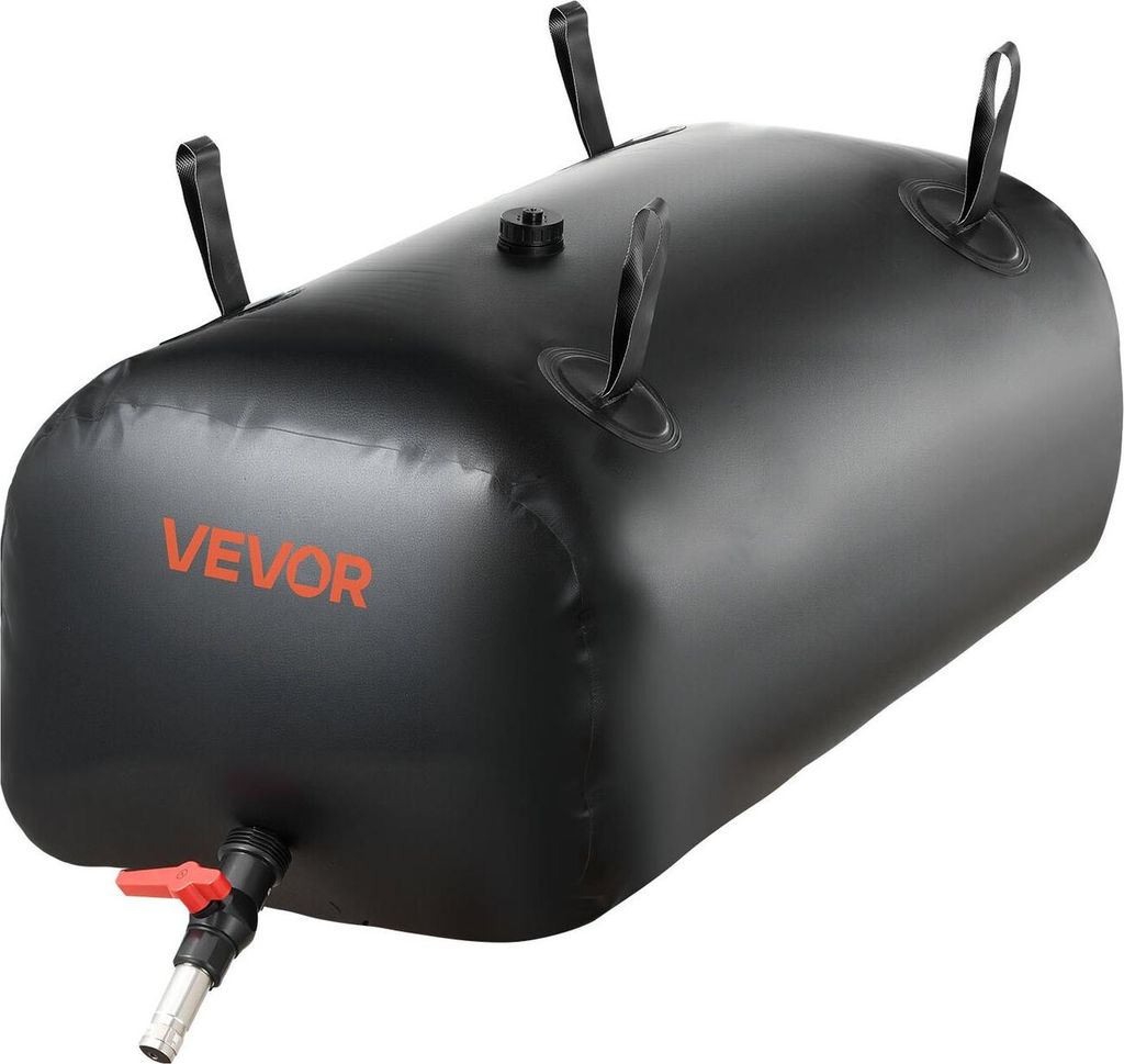 Wasserspeicherblase, 113 l tragbarer und zusammenklappbarer Wasserspeicherbeutel, verschleißfester 1000D PVC-Weichwasserbeutel, auslaufsicherer Ca...