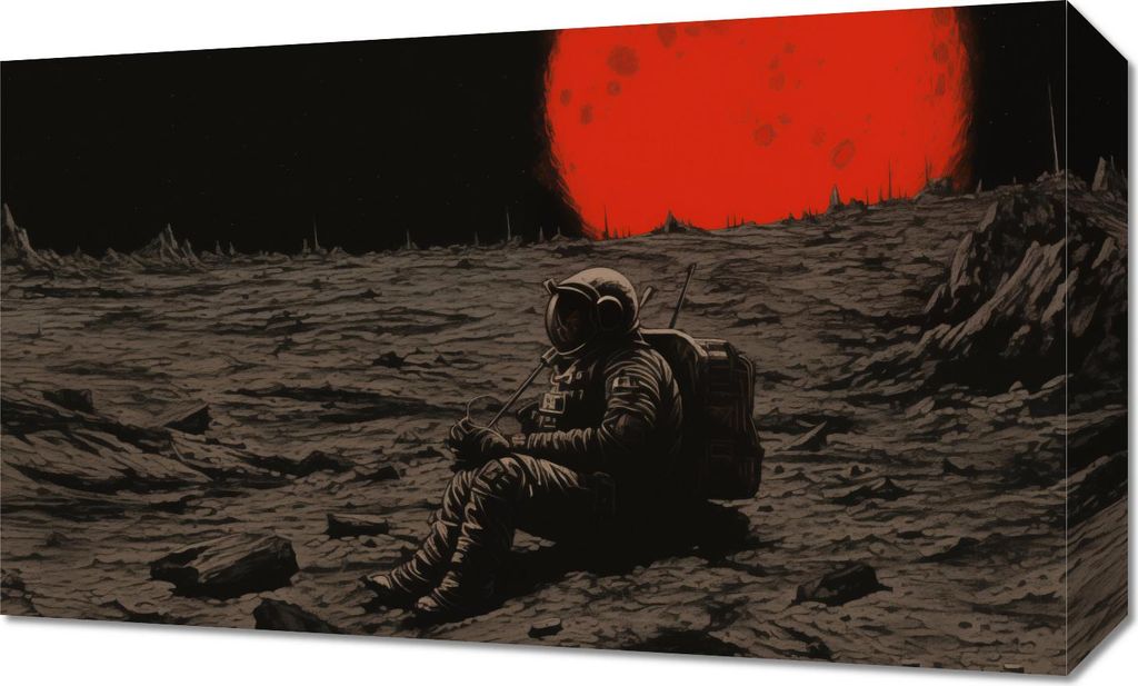 Bild 50x30cm Einsamkeit im Weltraum