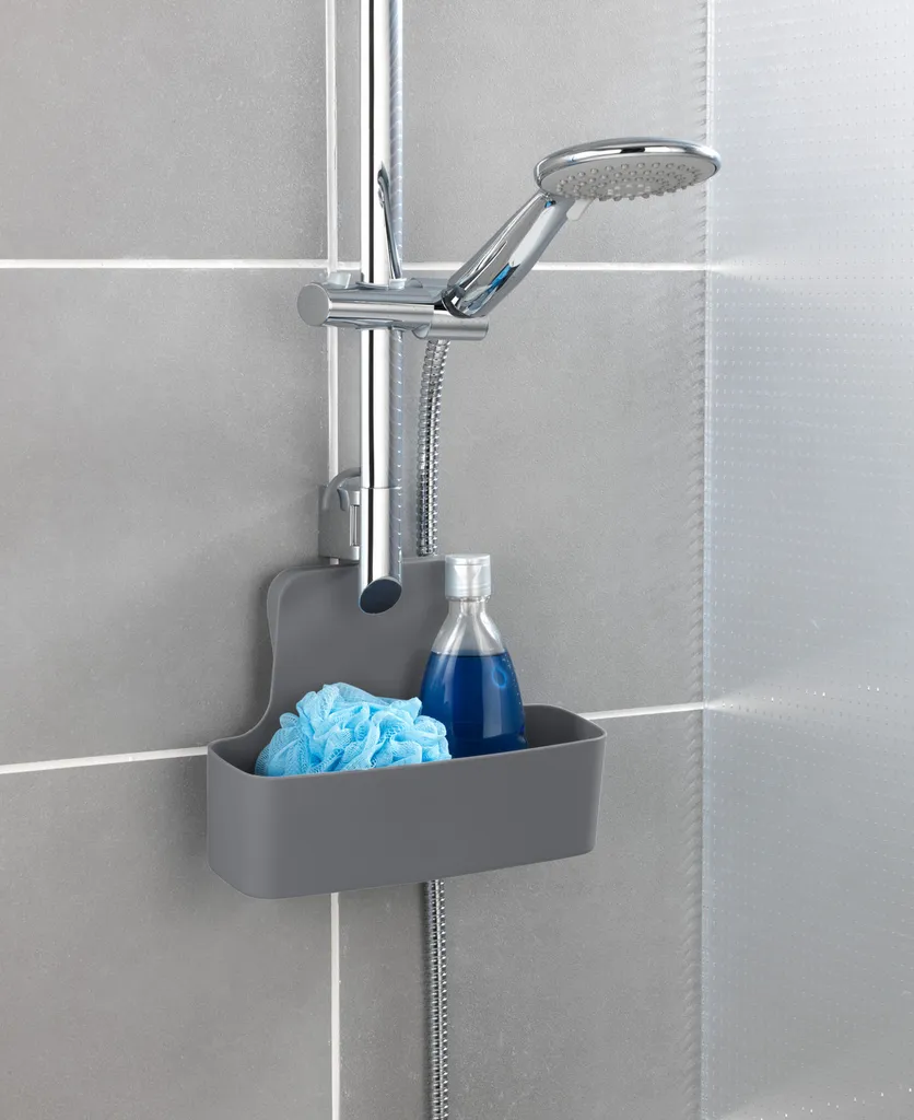 Caddy de douche Barcelona Anthrazit sans perçage pour gagner de la place - 7