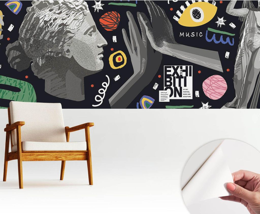 Fototapete selbstklebend - 250x104 cm - Tapete - Wandtapete - Wandbilder - Klebefolie - Dekofolie - Tapete Folie - Wand - Dekoration - Wohnzimmer -...