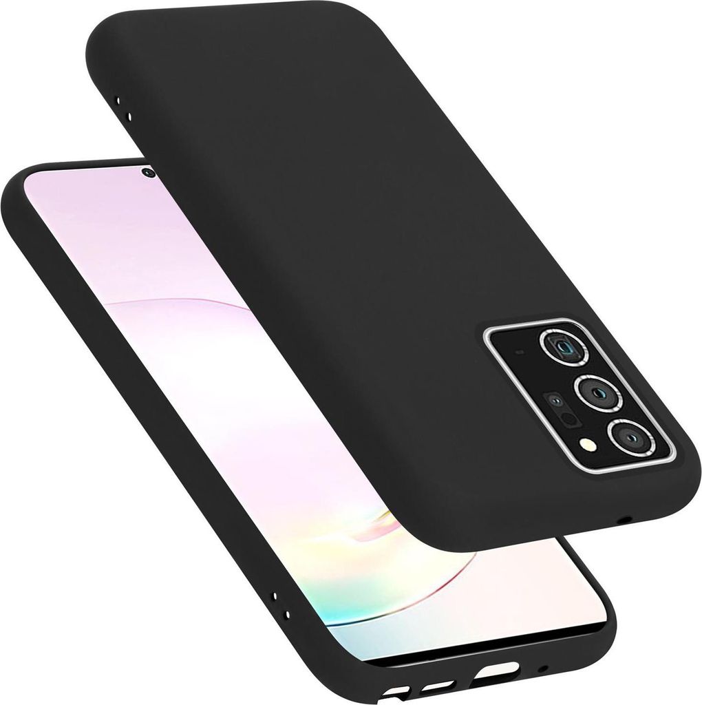Cadorabo Schutzhülle für Samsung Galaxy NOTE 20 PLUS Hülle in Schwarz Handyhülle Case Cover TPU Etui