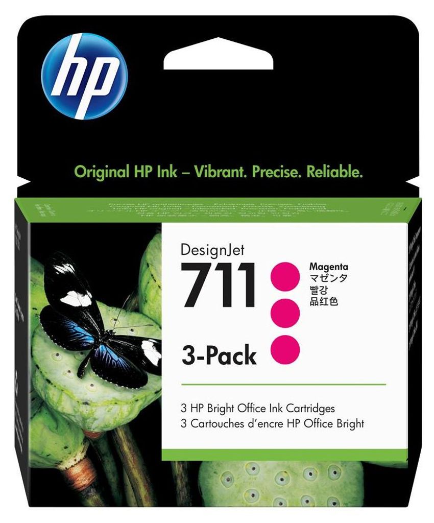 HP 711 - pack de 3 - 29 ml - magenta - original Image du produit 