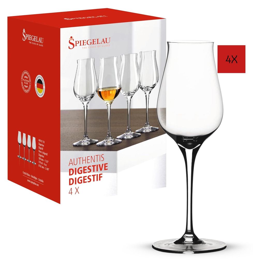 Spiegelau Digestif Gläser 170 ml, 4 Stück, Kristallglas, spülmaschinenfest