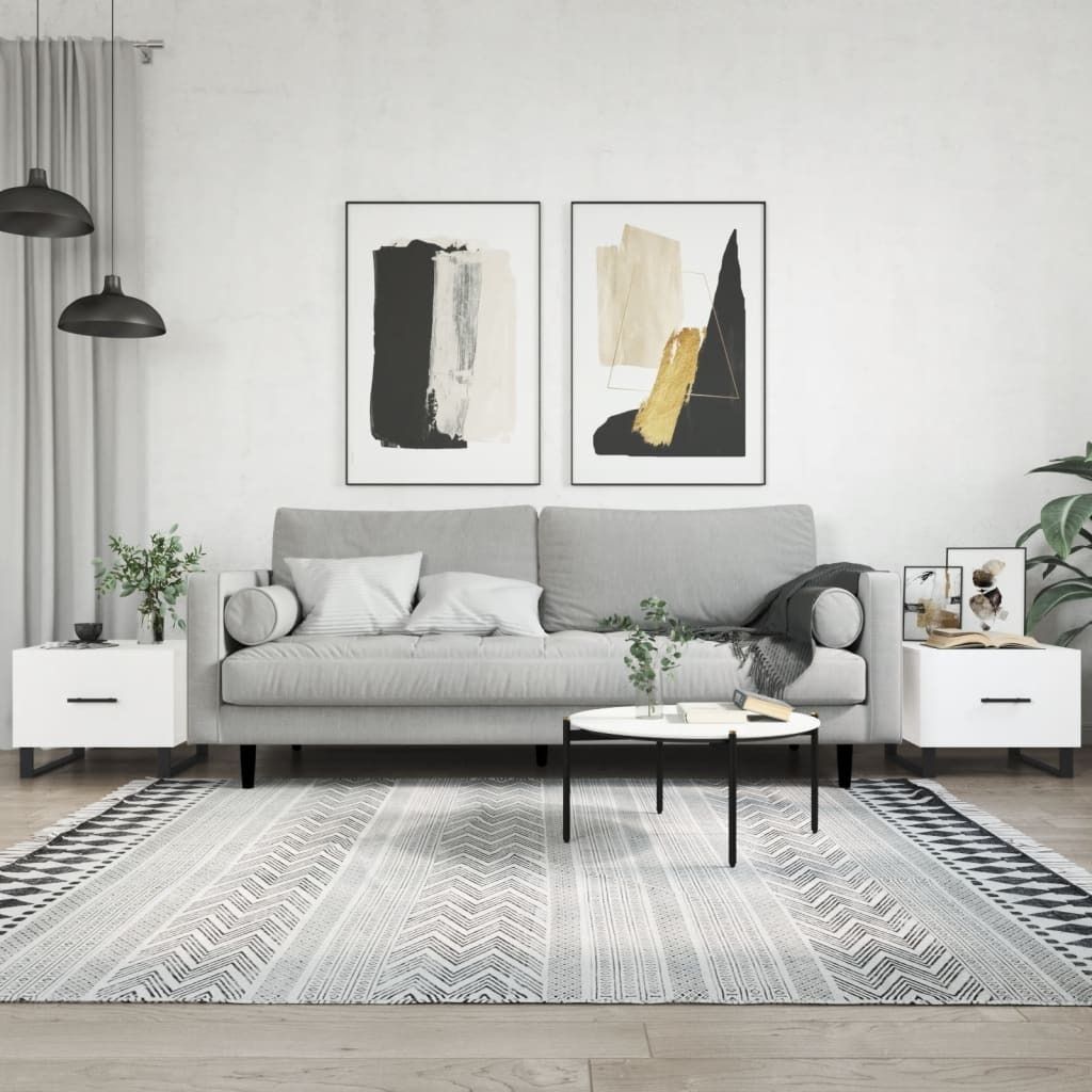 "2026 Promotion" Couchtische 2 Stk. - Hohe Qualität - Weiß 50x50x40 cm Holzwerkstoff - Couchtische CC29456