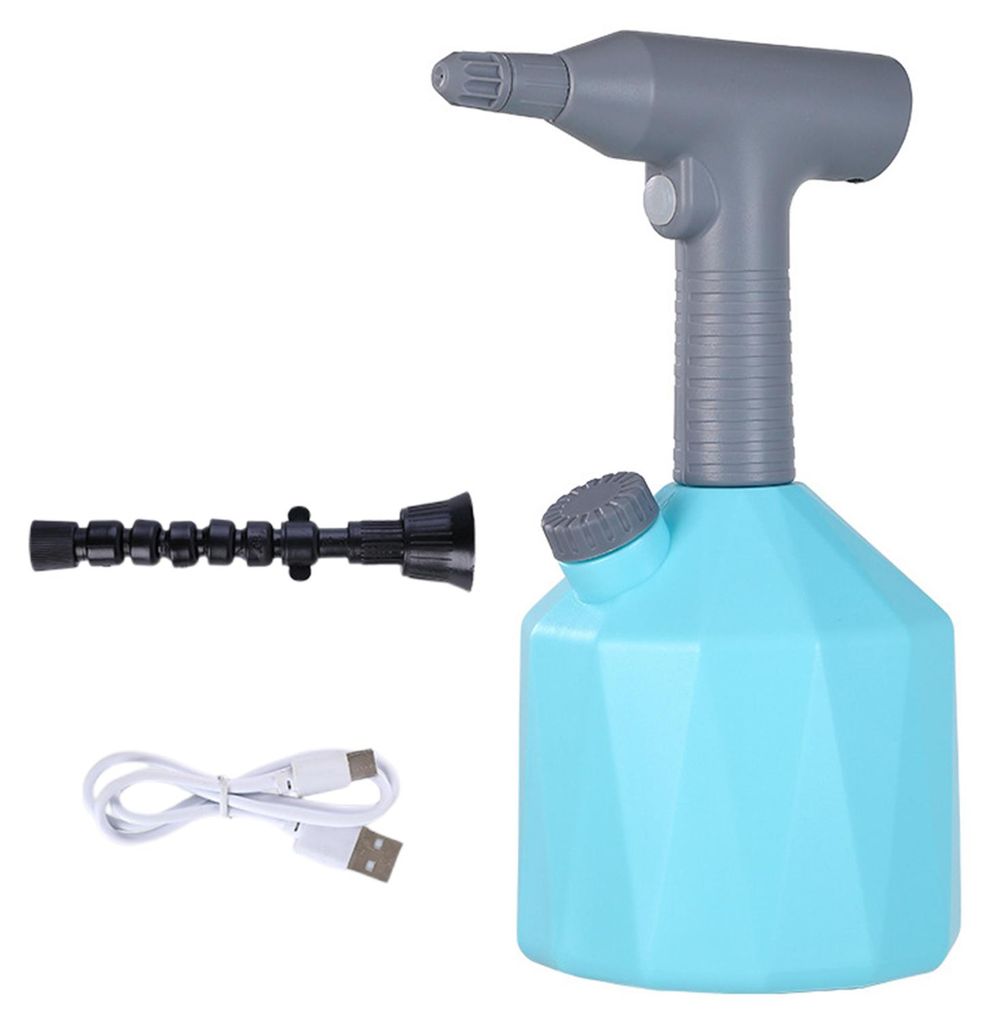 Elektrische Sprühflasche (1 l/1,6 l) mit einstellbarem Wassersprüher, USB-aufladbar, automatische Bewässerungskanne für Gartenpflanzen zum Gie...