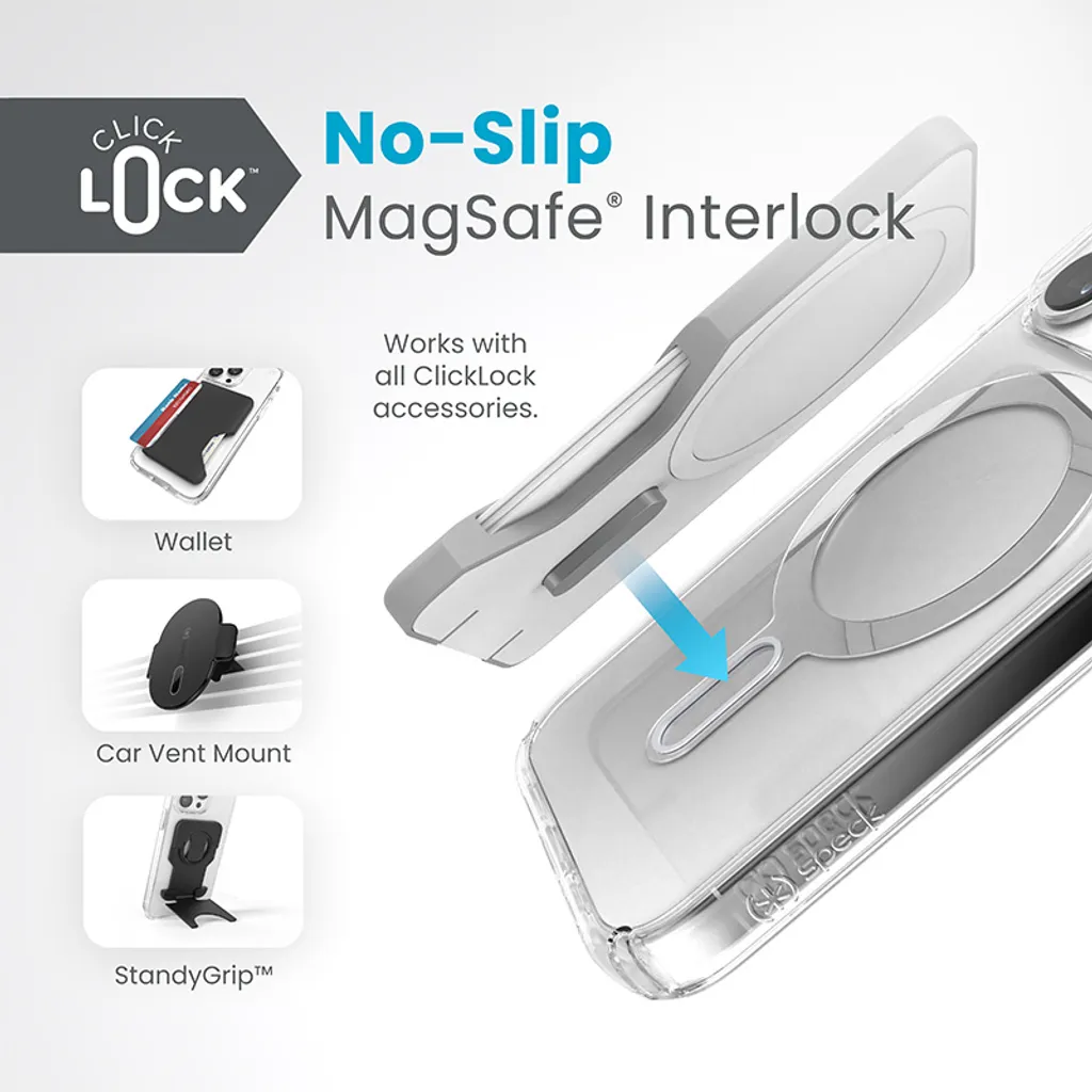 Coque Anti-rayures iPhone 15 Pro Speck MagSafe Transparente Robuste