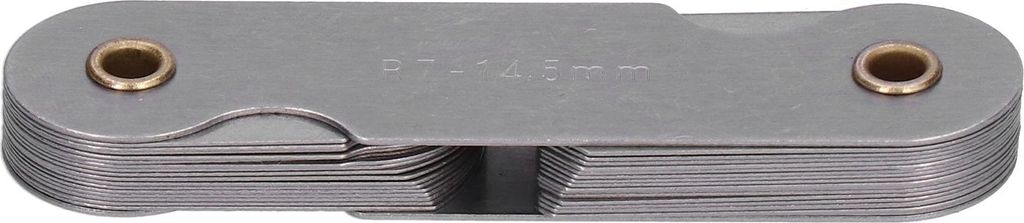 Gewindelehre metrisch/imperial Edelstahl-Eisenschrauben Steigungsmessschablone Werkzeug R7‐14,5MM