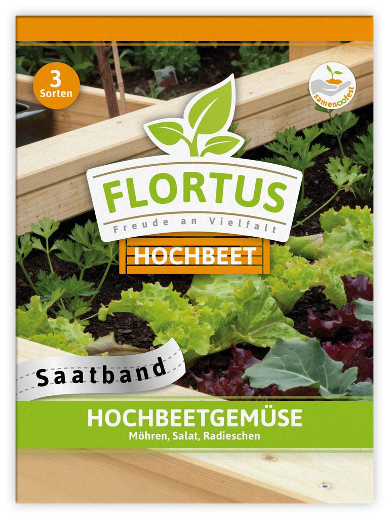 Hochbeetgemüse (Saatband) | Saatbänder & Saatplatten von Produktbild 
