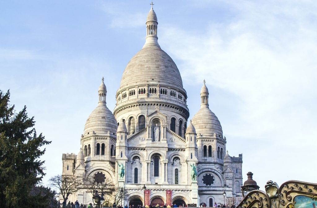 hansepuzzle 49891 - Sacré-Coeur-Basilika Puzzle, 500 Teile, Reisen, 46,0 x 30,0cm mit hochwertiger Aufbewahrung, Kartonbox & Beutel