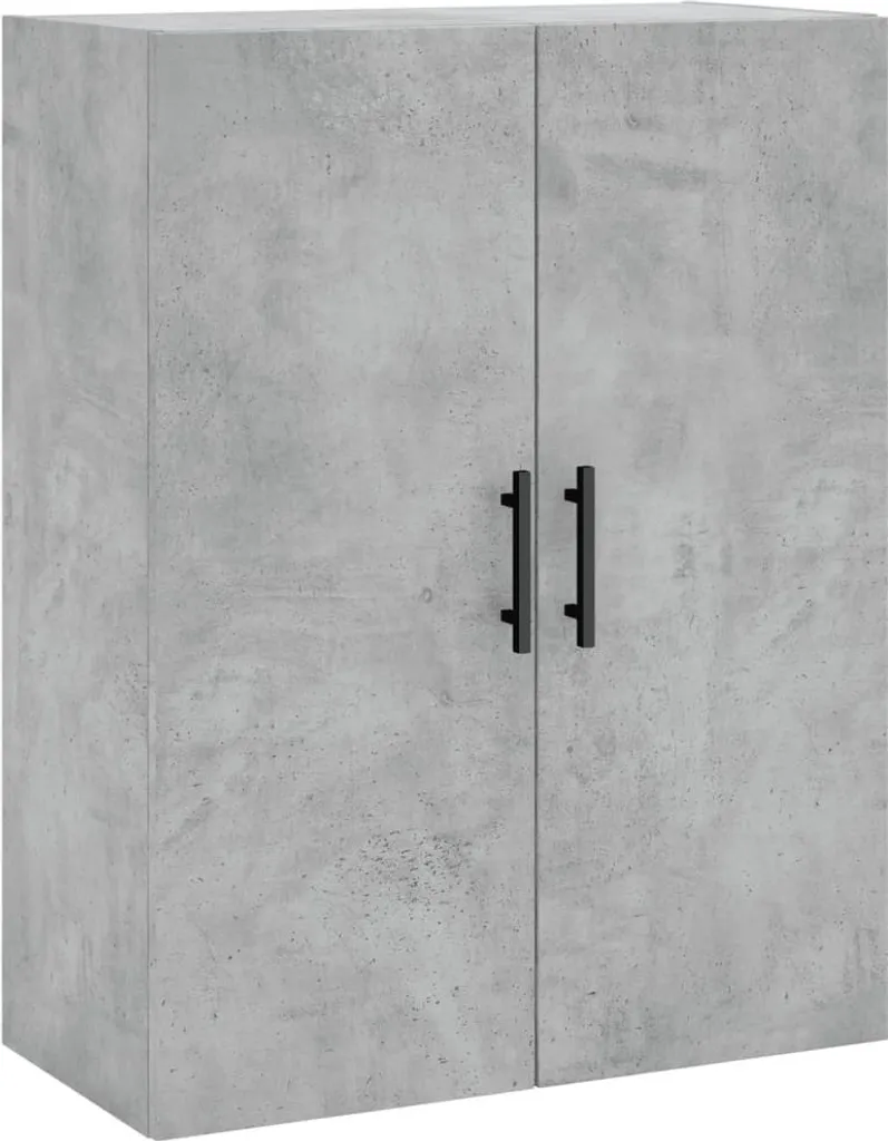 Armadio a Muro Grigio Cemento 69,5x34x90 cm | Mobile Salvaspazio Moderno