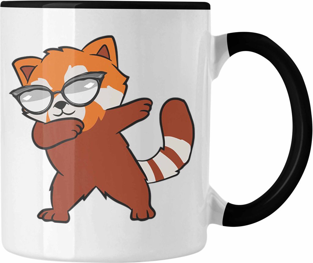 Trendation - Cooler Roter Panda Tasse Musik Kinder Produktbild 