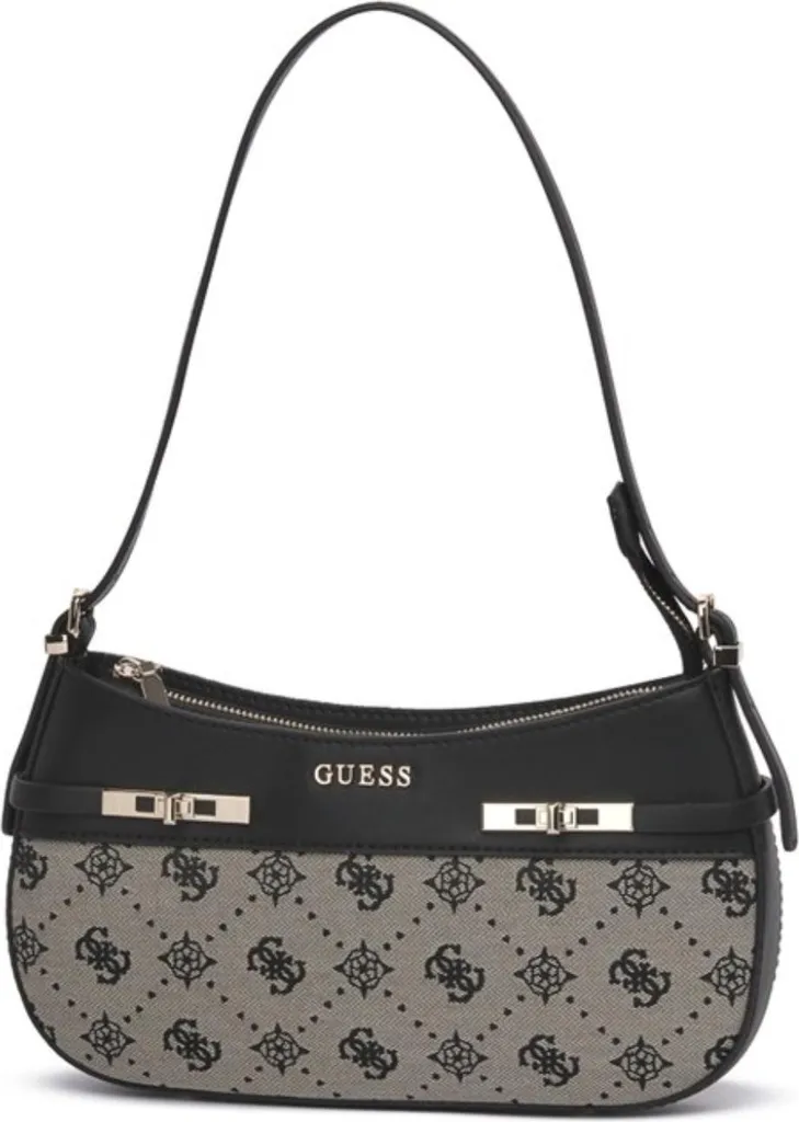 Sac Guess Melinda 02170BLO en similicuir grainé avec finitions dorées