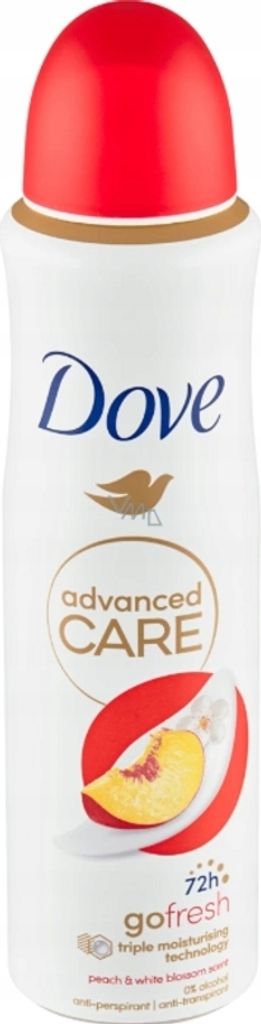Dove Advanced Care Anti Perspirant Deodorant Spray Go Fresh Peach And White Flower Fragrance - 150 Ml