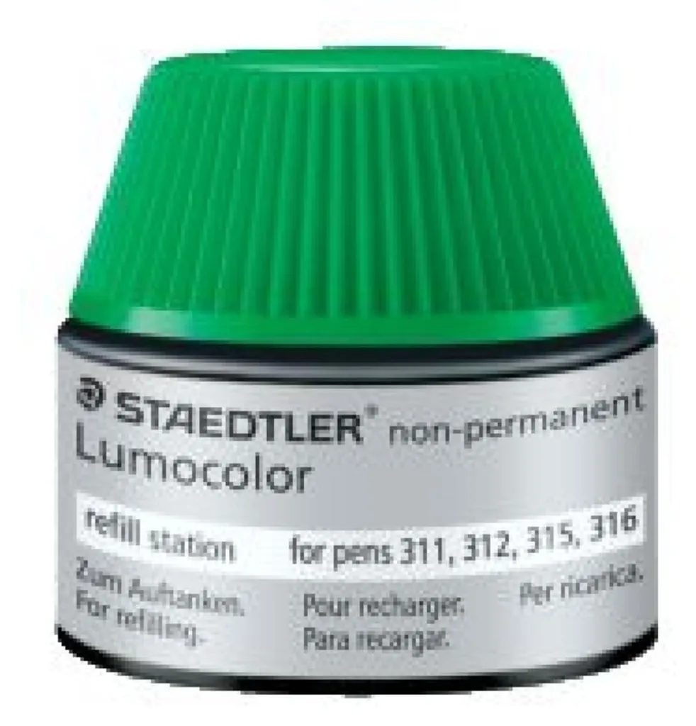 Encre verte STAEDTLER Lumocolor pour sauver vos marqueurs usagés
