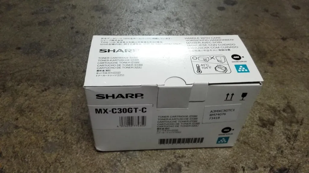 Toner Originale Ciano Sharp MX-C30GTC - Colori Brillanti e Definiti - 4