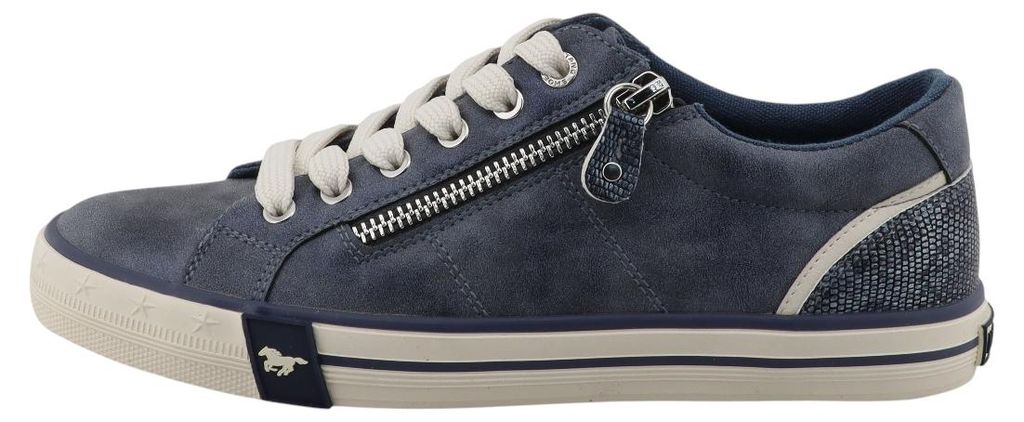 Mustang - Chaussures de sport pour femmes, lacets, bleu, Image du produit 