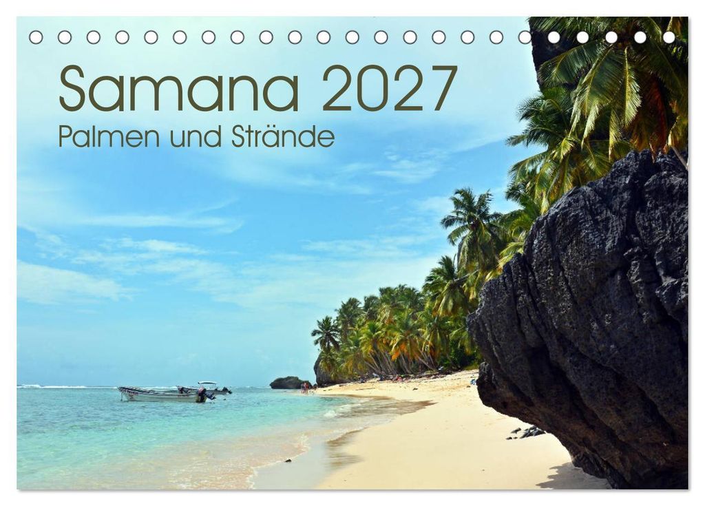 Samana - Palmen und Strände (Tischkalender 2027 DIN A5 quer), CALVENDO Monatskalender